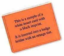 tinted badge holders for easy identification